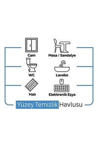 Easy Clean Çamaşır Suyu Katkılı Yüzey Temizlik Havlusu&mendili 100 Yaprak ürün fotoğrafı