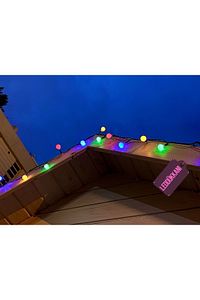 50 Led 7 Metre Renkli Solar Led Işık Güneş Enerjili Bahçe Teras Balkon Ağaç Aydınlatması Lambası ürün fotoğrafı