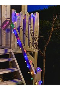 50 Led 7 Metre Renkli Solar Led Işık Güneş Enerjili Bahçe Teras Balkon Ağaç Aydınlatması Lambası ürün fotoğrafı