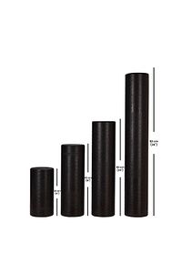 Siyah-pembe Tırtıksız Pilates Yoga Silindir Egzersiz Masaj Rulosu 60 Cm ürün fotoğrafı