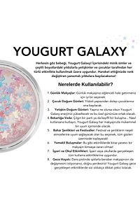 Jel Formlu Parlak Glitter -yougurt Galaxy ürün fotoğrafı