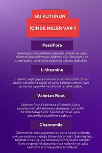 Uyku Döngüsüne Yardımcı Vegan Sleep Gummy Vitamin Passiflora, Vitamin B6, 5-  http, L-theanie ürün fotoğrafı
