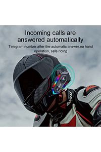 Y20 5.3 Motosiklet Kask Kulaklık Intercom Işıklı Motorsiklet Interkom ürün fotoğrafı