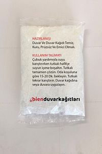 Bienfiks Ithal Özel Üretim Duvar Kağıdı Yapıştırıcısı Tutkalı 125 Gr. ( 20 M2/1-4 Rulo Için Yeterli) ürün fotoğrafı