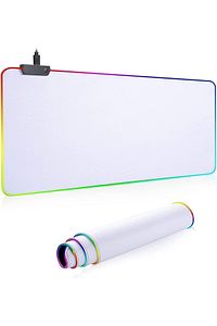 Rgb Beyaz Speed Yüzey Mouse Pad 90x40 Cm 13 Farklı Renk Modu Su Geçirmez Oyuncu Gaming Xl Mousepad ürün fotoğrafı