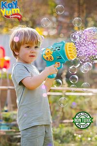 Duck Çok Delikli Pilli Köpük Atan Tabanca Oyuncağı 23 Delikli Bubble Gun ürün fotoğrafı