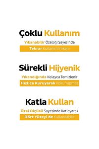 Bio Çözünür Yüzey Temizlik Havlusu&mendili Karanfil&tarçın 3x50 (150 YAPRAK) ürün fotoğrafı