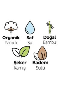 Bio Natural Yenidoğan Islak Bebek Bakım Havlusu 12x40 (480 YAPRAK) ürün fotoğrafı