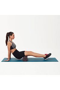 Siyah-pembe Tırtıksız Pilates Yoga Silindir Egzersiz Masaj Rulosu 60 Cm ürün fotoğrafı