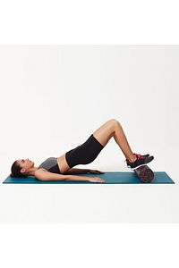 Siyah-pembe Tırtıksız Pilates Yoga Silindir Egzersiz Masaj Rulosu 60 Cm ürün fotoğrafı