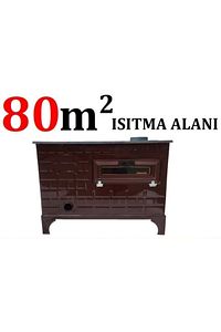 Kovalı Kuzine Odun Kömür Sobası - Uyuyan Soba Fırınlı Maşinga Soba Döküm Soba ürün fotoğrafı