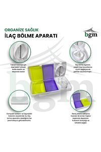 Hazneli İlaç Kırma Aparatı İlaç Tablet Hap Kesici Bölücü Yüksek Kalite İlaç Bölücü ürün fotoğrafı