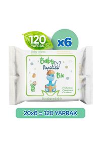 Bio Hassas Seyahat Bebek Islak Mendil 20x6 120 Yaprak ürün fotoğrafı