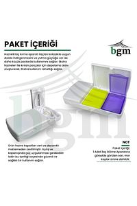 Hazneli İlaç Kırma Aparatı İlaç Tablet Hap Kesici Bölücü Yüksek Kalite İlaç Bölücü ürün fotoğrafı