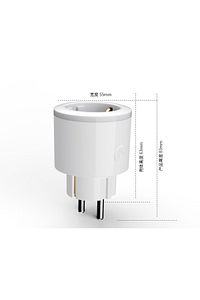 Tekli RGB Işıklı Akım Korumalı Akıllı Wifi Priz Ses ve Uygulama Asistan Kontrol Priz Uyumlu ürün fotoğrafı