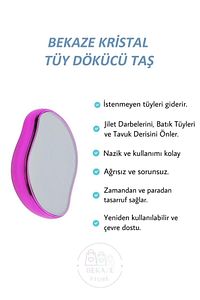 Crystal Eraser Epilasyon Aleti, Tüy Dökücü, Tüy Silgisi, Kristal Taş-pembe ürün fotoğrafı