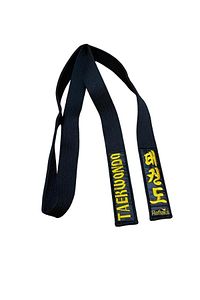 Taekwondo Nakışlı Siyah Kuşak Tekvando ürün fotoğrafı
