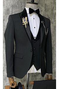 Damatlık Takım Elbise Smokin Slim Fit ürün fotoğrafı