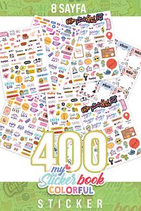 Rengarenk Sticker Book-400 Adet Etiket Kitabı - Sticker Seti ürün fotoğrafı