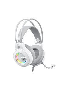 Gamenote H2040D RGB Aydınlatmalı Mikrofonlu Gaming Oyuncu Kulaklığı - 3.5mm Jack + USB - Beyaz ürün fotoğrafı