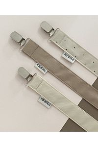 3’lü Set Bebek Emzik Askısı - Emzik Zinciri - Emzik Tutacağı Kahve Tonlar ürün fotoğrafı