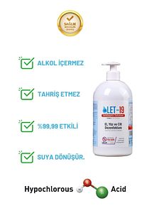 1 Litre Hipokloröz El , Yüz Ve Cilt Dezenfektanı (ALKOLSÜZ) ürün fotoğrafı