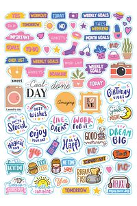 Rengarenk Sticker Book-400 Adet Etiket Kitabı - Sticker Seti ürün fotoğrafı