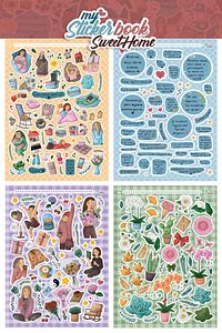 Sweet Home Sticker Set - 500 Adet Etiket - Ajanda, Günlük, Planlayıcı, Bullet Journal , Sticker Book ürün fotoğrafı