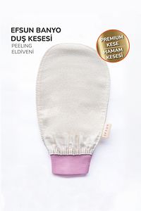 Banyo Duş Kesesi Peeling Eldiveni %100 Floş Ipek Kadınlar Için, Premium Kese, Hamam Kesesi,pembe ürün fotoğrafı