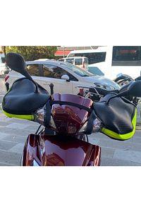 Motosiklet Ellik Koruma Scooter Model Sarı Leflektör ürün fotoğrafı