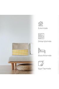 Ev Tekstil Bej Valiz Düzenleyici Bavul Içi Organizer 7'li Set ürün fotoğrafı