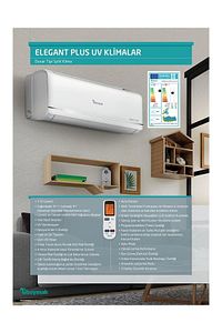 Elegant Plus Uv 09 A++ (md) 9000 Btu Duvar Tipi Klima ürün fotoğrafı