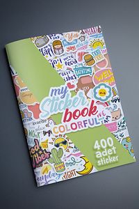 Rengarenk Sticker Book-400 Adet Etiket Kitabı - Sticker Seti ürün fotoğrafı
