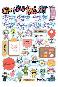 Rengarenk Sticker Book-400 Adet Etiket Kitabı - Sticker Seti ürün fotoğrafı