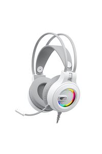Gamenote H2040D RGB Aydınlatmalı Mikrofonlu Gaming Oyuncu Kulaklığı - 3.5mm Jack + USB - Beyaz ürün fotoğrafı