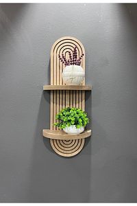 Semplice Meşe Dekoratif Duvar Rafı 54x16 Cm ürün fotoğrafı