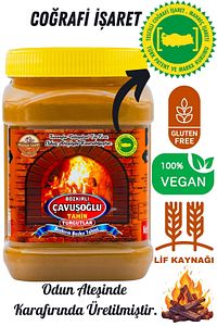 Odun Ateşinde Kepekli Bozkır Tahini Karafırın Tahin 930gr ürün fotoğrafı