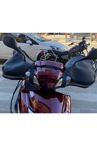 Motosiklet Ellik Koruma Scooter Model Gri Leflektör ürün fotoğrafı