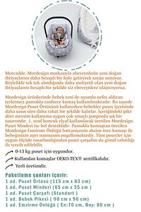 Ortopedik Bebek Puset Minderi, Örtü, Çarşaf, Bebek Pikesi, Emzirme Önlüğü, 5'li Set, Stars Serisi ürün fotoğrafı