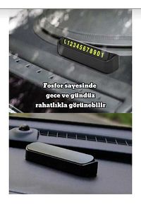 Araç Içi Telefon Numarası Bırakma Numaratör Parkmatik Araba Parktel Numaramatik ürün fotoğrafı
