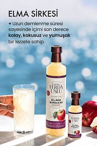 1 Yıl Dinlendirilmiş Organik Içimlik Elma Sirkesi Doğal Fermantasyon Apple Cider Vinegar 500 ml ürün fotoğrafı