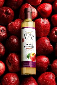 1 Yıl Dinlendirilmiş Organik Içimlik Elma Sirkesi Doğal Fermantasyon Apple Cider Vinegar 500 ml ürün fotoğrafı