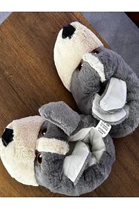 Sevimli Köpek Figürlü Hayvanlı Panduf ürün fotoğrafı