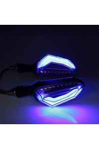Amerikan Park Modüllü Çift Renk Motosiklet Sinyal Led Takımı 12v Drl Universal ürün fotoğrafı