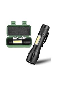 Ultra Güçlü 2500 Lumen 5w Cob Led Usb Şarjlı El Feneri Avcılık Feneri Kamp Feneri ürün fotoğrafı