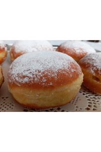 Berliner - Krapfen, Çikolata Kreması Dolgulu 6'lı Paket, Alman Pastası. ürün fotoğrafı