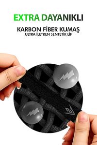 E-spor Mobil Oyun Parmak Eldivenleri Ultra Iletken Karbon Fiber Kumaş - 1 Çift - 2 Parmaklık ürün fotoğrafı