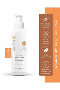 Yağsız, Leke Karşıtı, Su Bazlı, 50 Spf Yüksek Koruma Yağsız Güneş Kremi 125 Ml ürün fotoğrafı
