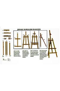 Ahşap 172 Cm Ahşap Şövale (ÇAM-GÖKNAR) ürün fotoğrafı