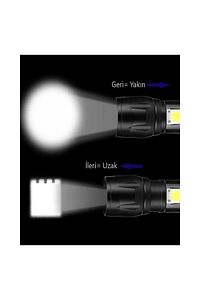 Ultra Güçlü 2500 Lumen 5w Cob Led Usb Şarjlı El Feneri Avcılık Feneri Kamp Feneri ürün fotoğrafı